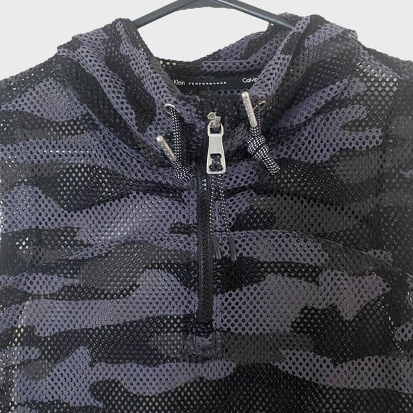 Calvin Klein Performance Camo Printed Mesh Vest Black/Gray Women's Size Small - Picture 5 of 11